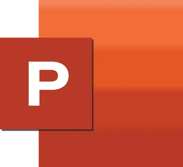 L'icône Powerpoint pour illustrer le logiciel de présentation de Microsoft Office qui est proposée chez PH Formation